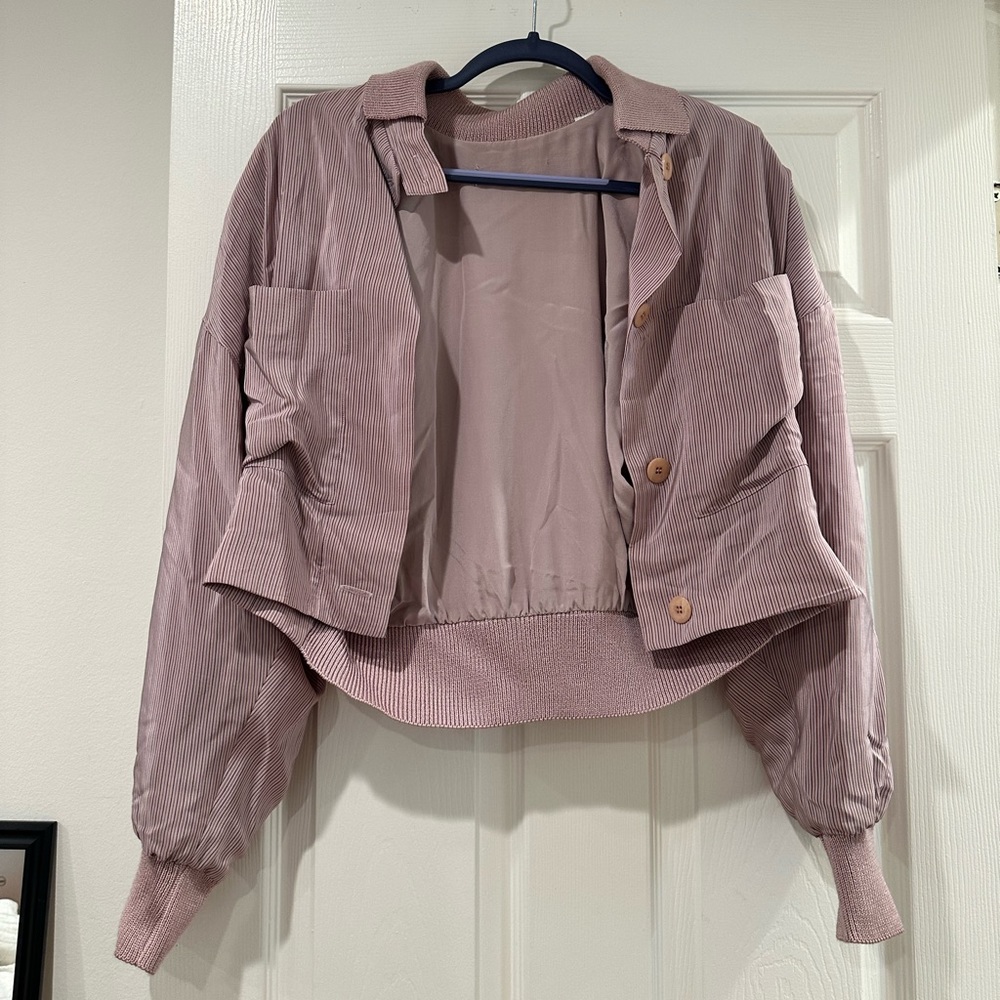 Vintage shoulder pad jacket shirt no size